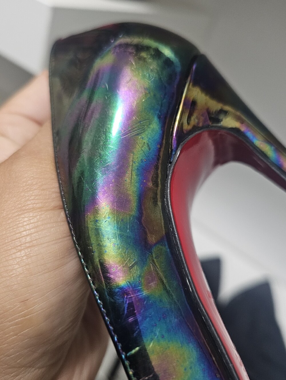 RARE Christian Louboutin Iriza 120mm Iridescent Stellar - Picture 6 of 16